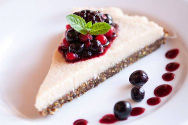 Gesunder roher veganer Käsekuchen (Glutenfrei)