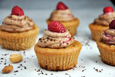 Mandel-Cupcakes mit Kaffee-Cashew-Creme (Glutenfrei)