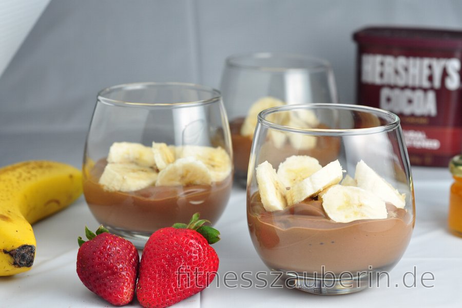 Gesunder Schoko-Bananen-Pudding