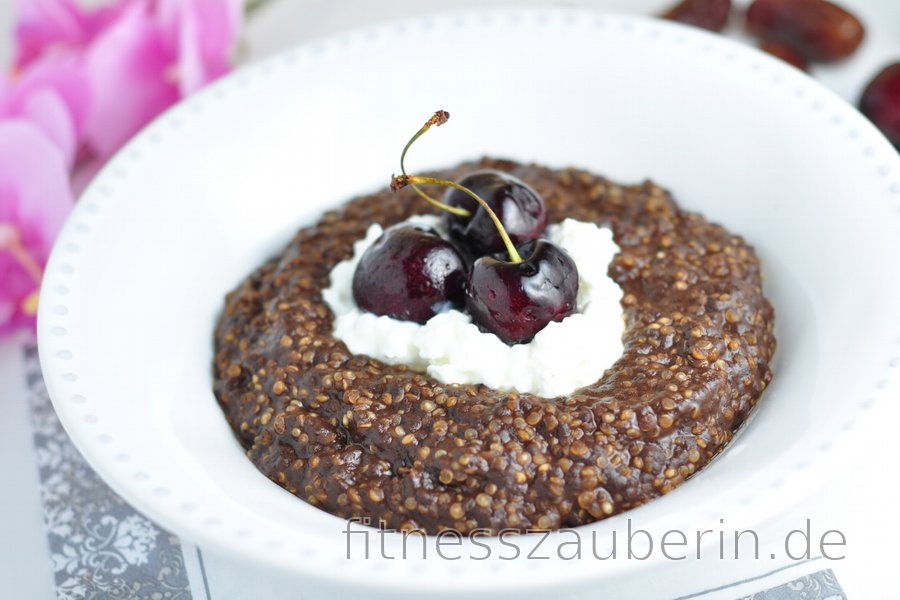 Quinoa-Brei mit Kaffee und Kakao | fitnesszauberin.de
