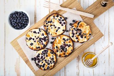 Gesunde Gebackene Quark-Proteinpfannkuchen