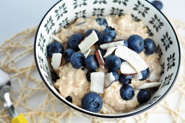 "Blaubeer-Käsekuchen" Haferbrei