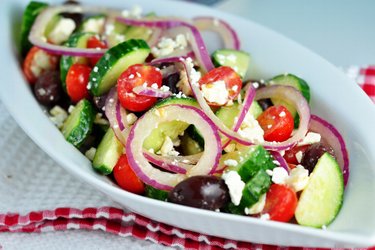 Einfacher griechischer Salat