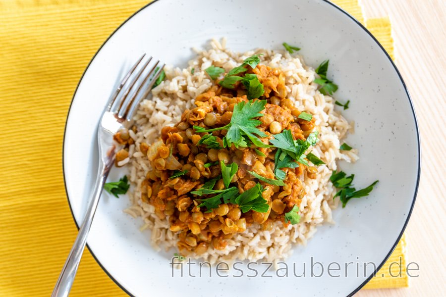 Einfaches indisches Linsencurry