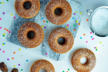 Einfache gebackene Hafer-Donuts