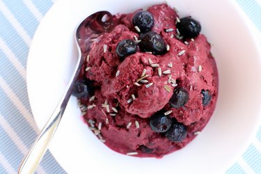 Anti-Stress-Lavendel-Blaubeer-Eiscreme