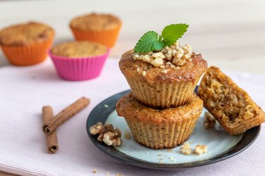 Gesunde Karotten-Muffins (aus Dinkelmehl)