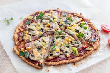 Fitness-Pizza aus Quark und Haferflocken