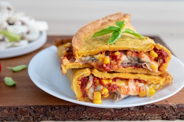 Einfache Ei-Pizzatasche (Calzone)